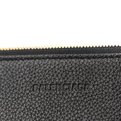 Balenciaga Large Calfskin Cash Pouch With Handle Black 6 of 6