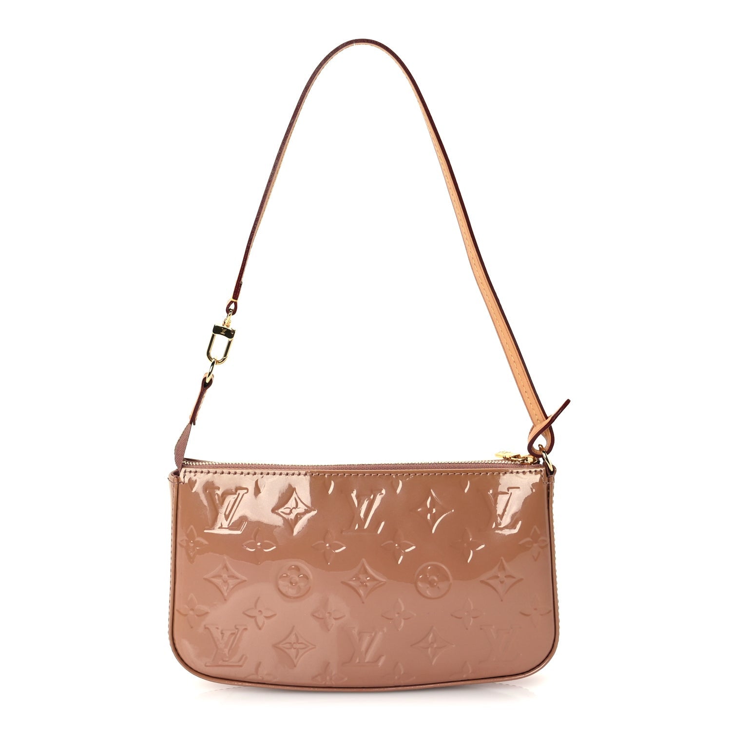 Louis Vuitton Vernis Pochette Accessories NM Rose Velours 1 of 8