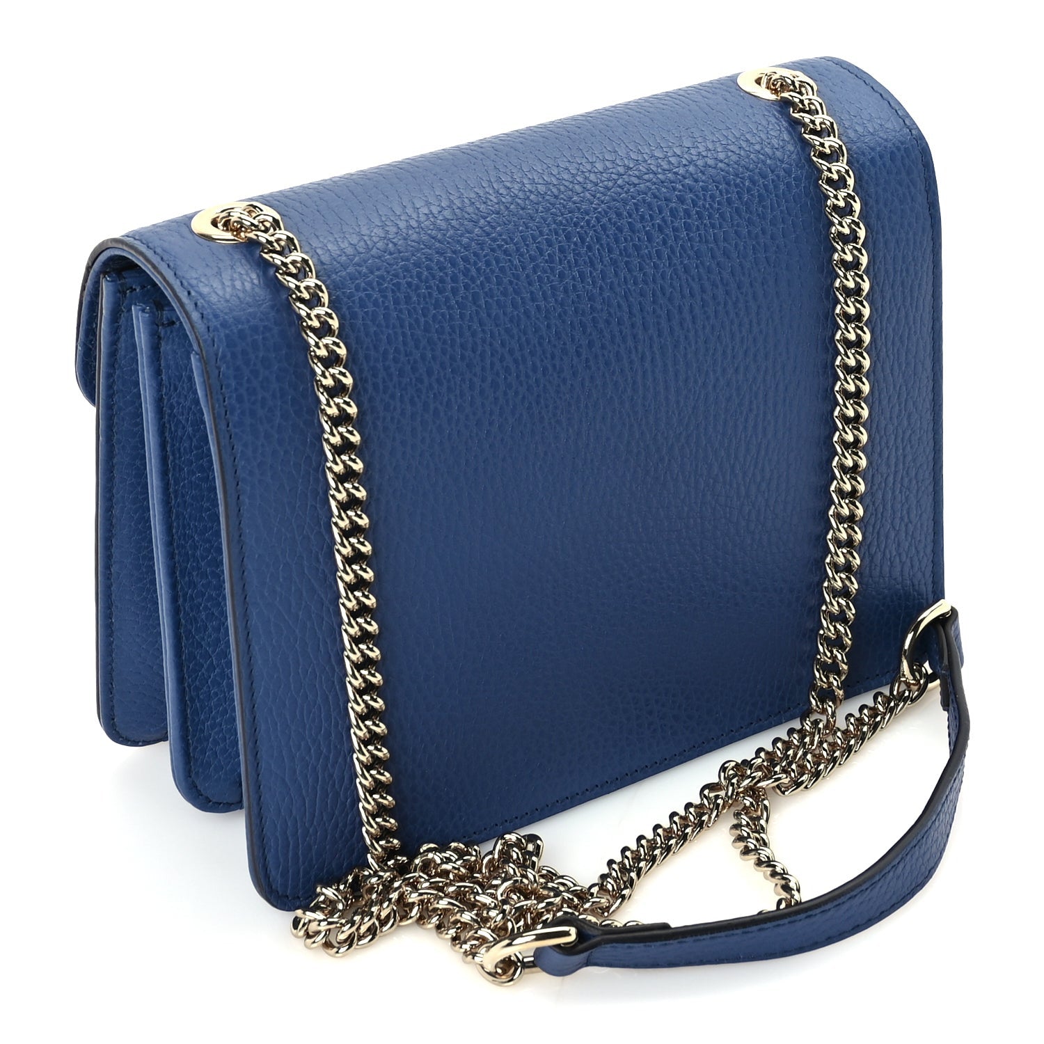 Gucci Dollar Calfskin Small Interlocking G Shoulder Bag  Caspian 2 of 8