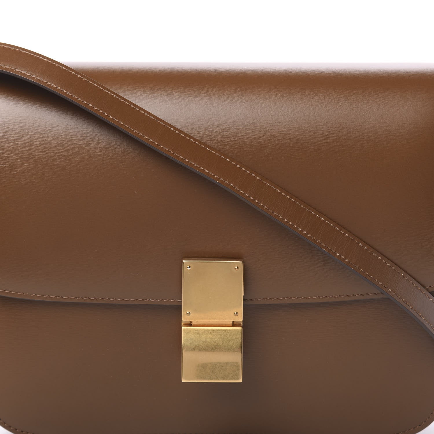 Celine Box Calfskin Medium Classic Box Flap Bag Camel 8 of 11