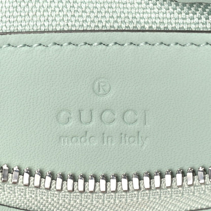 Gucci Denim GG Monogram Calfskin Small Shoulder Bag Pale Green 6 of 9