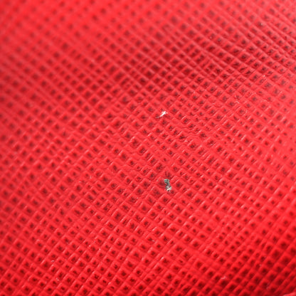 Prada Saffiano Metal Compact Snap Bi-Fold Wallet Fuoco 11 of 13