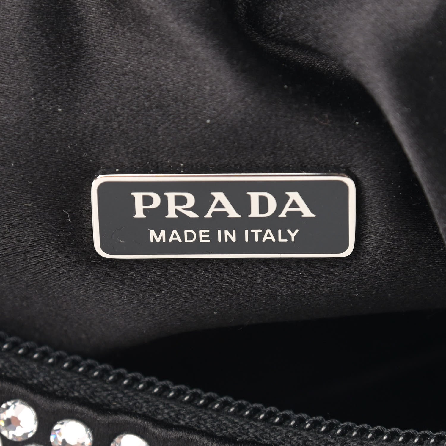 Prada Satin Crystal Mini Re-Edition 2000 Bag Cristal 6 of 9