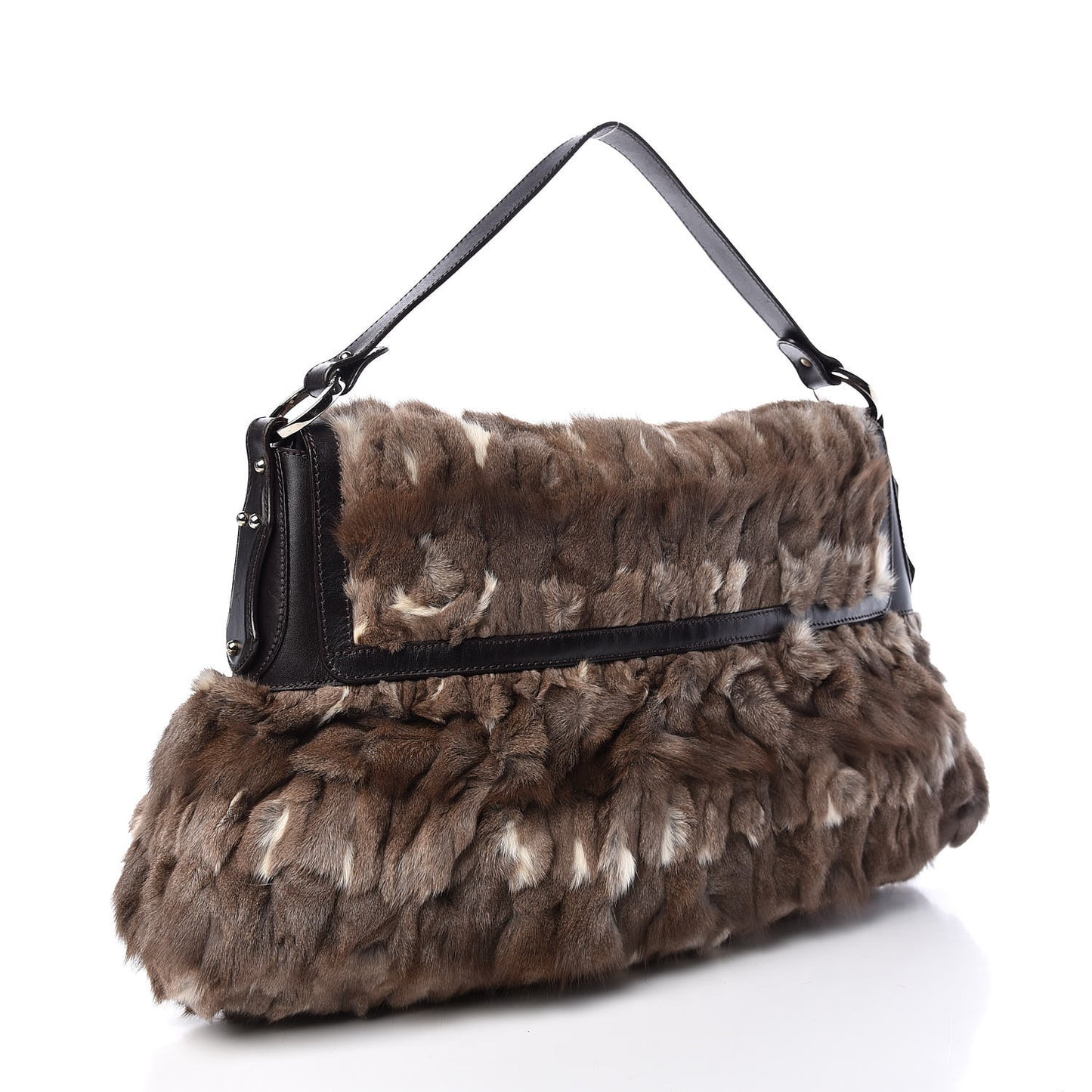 Rabbit Fur Large Chef Shoulder Bag