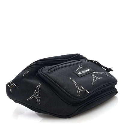Balenciaga Nylon Eiffel Strassed Beltpack Black 4 of 7