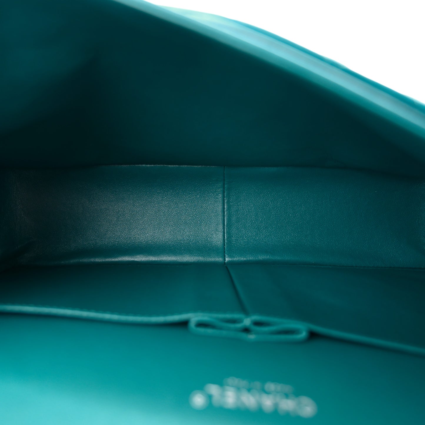 Lambskin Quilted Maxi Double Flap Turquoise