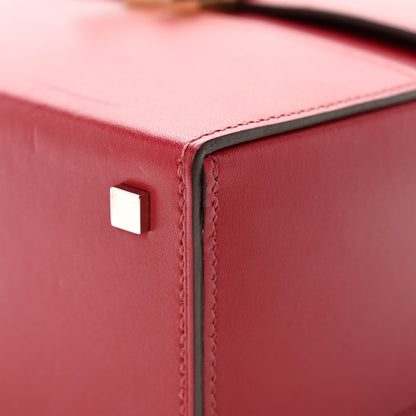 Hermes Villandry Calfskin Cinhetic Boxy Top Handle Bag Rubis 13 of 14