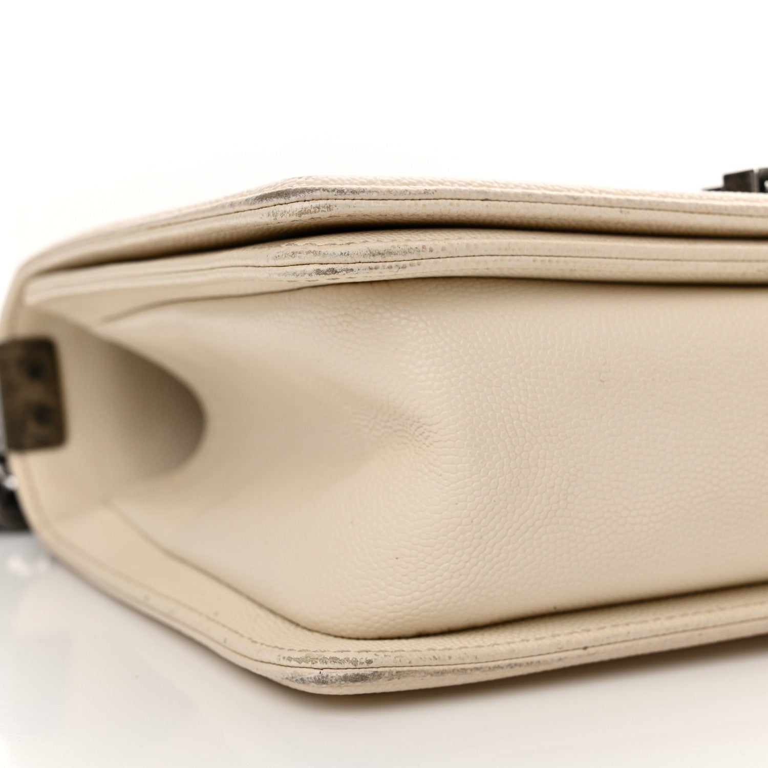 Chanel Caviar Quilted Medium Boy Flap Ivory 9 of 20