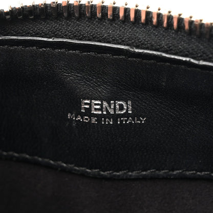 Fendi Shiny Nappa Trapuntata Chain Small DotCom Click Chain Satchel Black 7 of 7