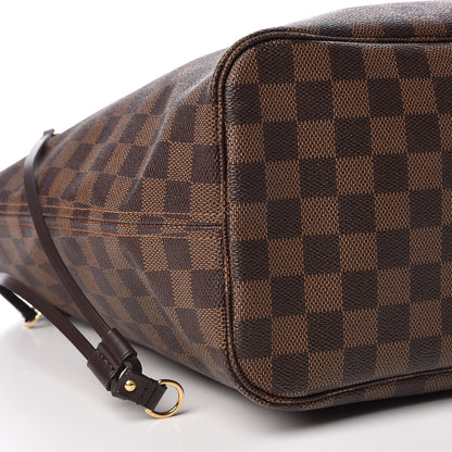 Louis Vuitton Damier Ebene Neo Neverfull MM Rose Ballerine 9 of 11