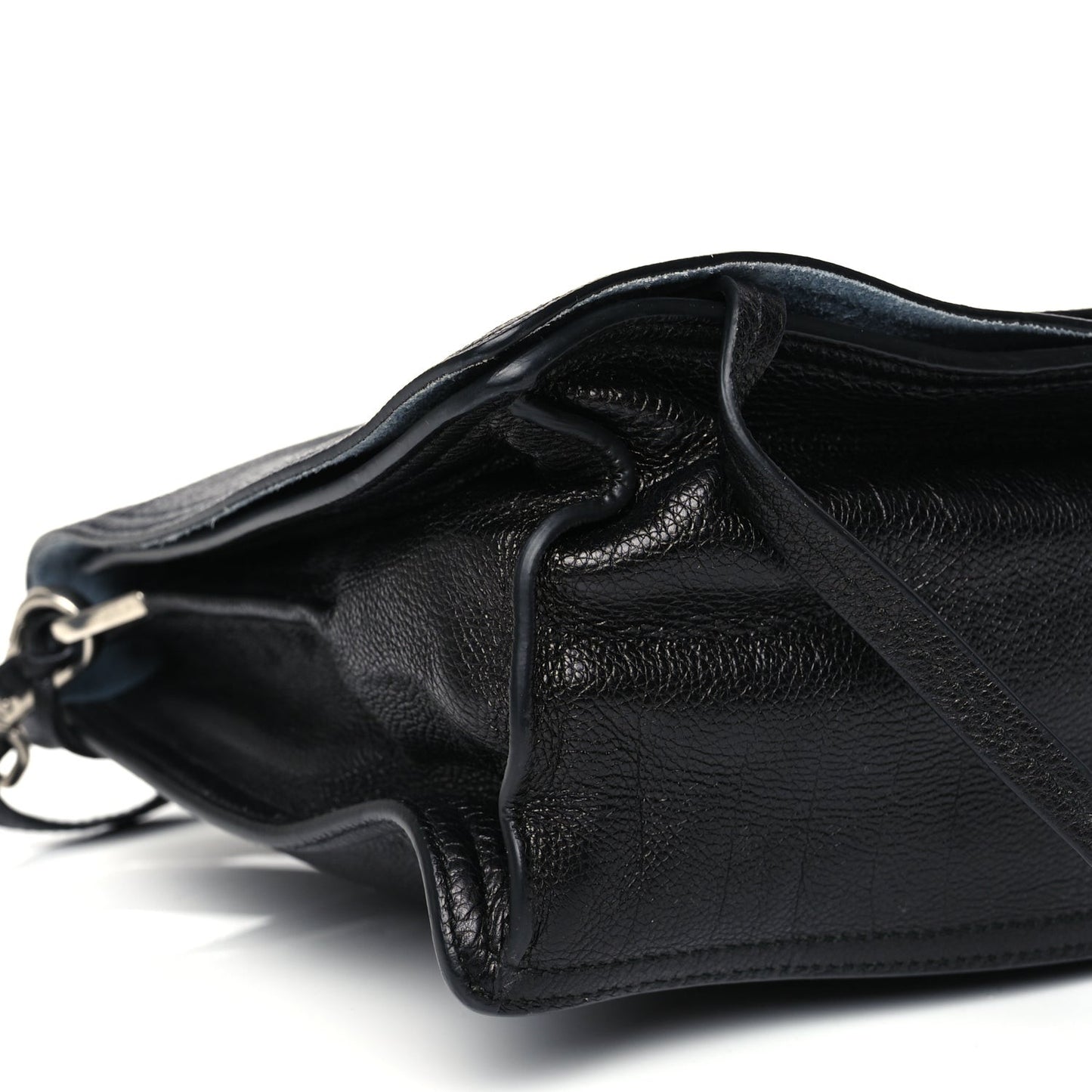 Glace Calf Etiquette Flap Black Astrale