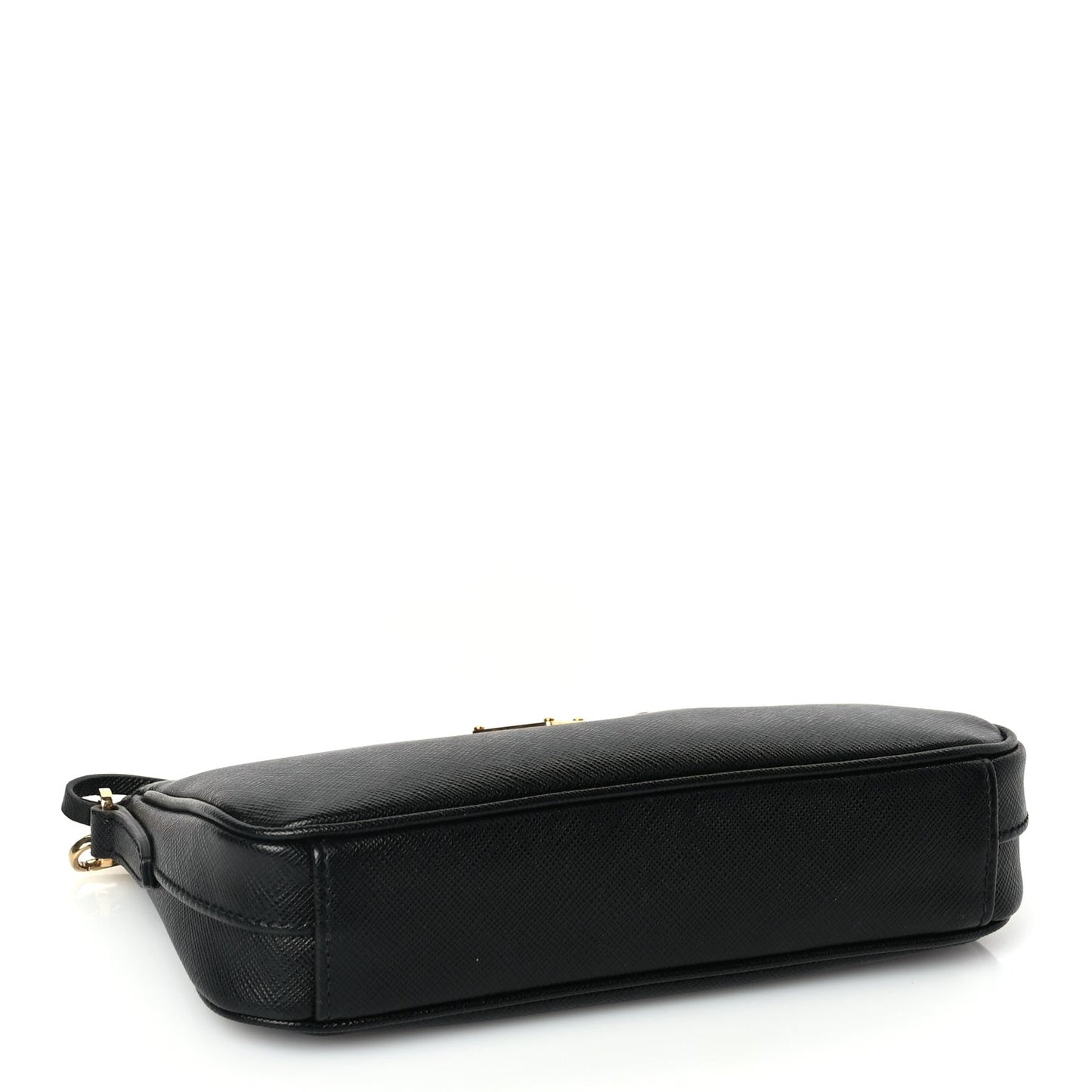 Saffiano Lux Re-Edition 2000 Shoulder Bag Black