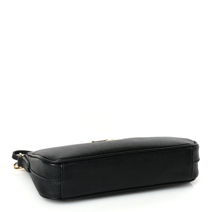 Prada Saffiano Lux Re-Edition 2000 Shoulder Bag Black 3 of 8