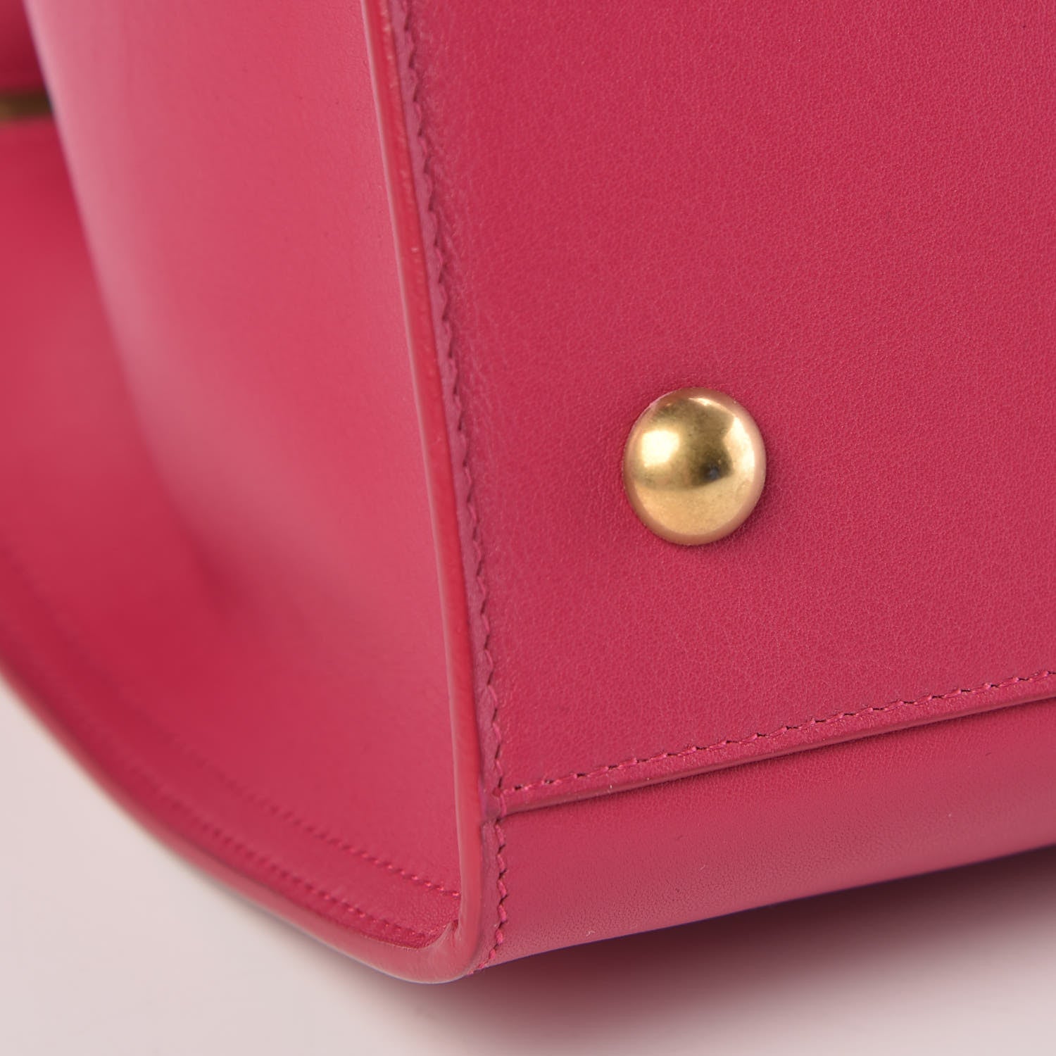 Saint Laurent Calfskin Small Classic Y Cabas Fuchsia 11 of 14
