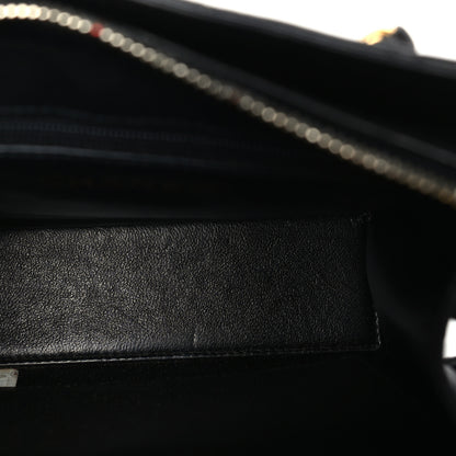 Chanel Lambskin Quilted CC Front Pocket Shopping Tote Black 4 of 9