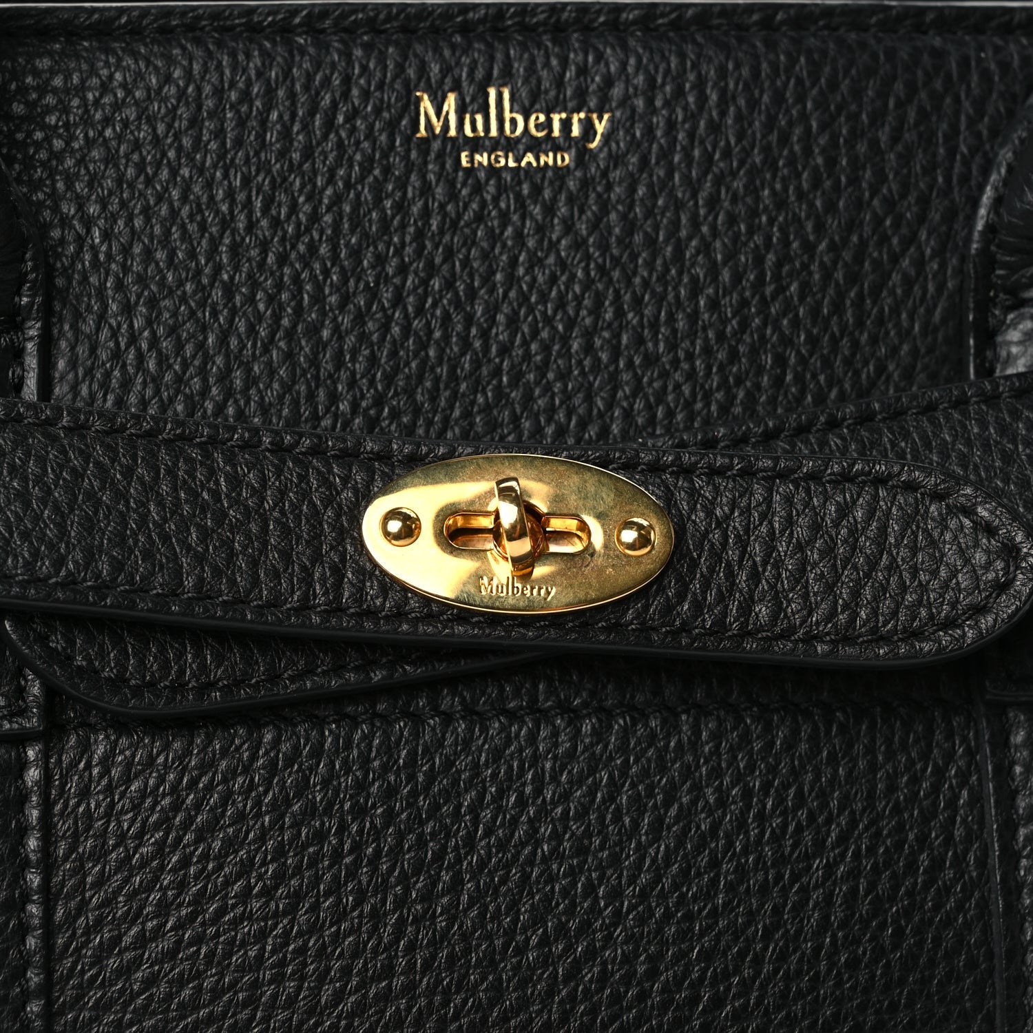 Mulberry Small Classic Grain Small Zipped Bayswater Black 6 of 8