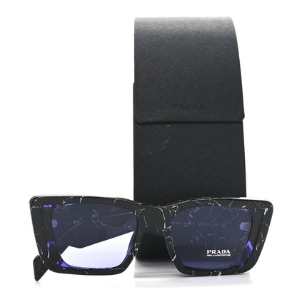 Prada Acetate Symbole Sunglasses SPR 08Y Havana Black White 7 of 7