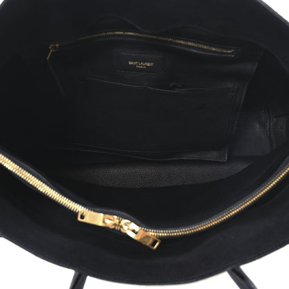 Saint Laurent Suede Calfskin Large Sac De Jour Carryall Black 5 of 9