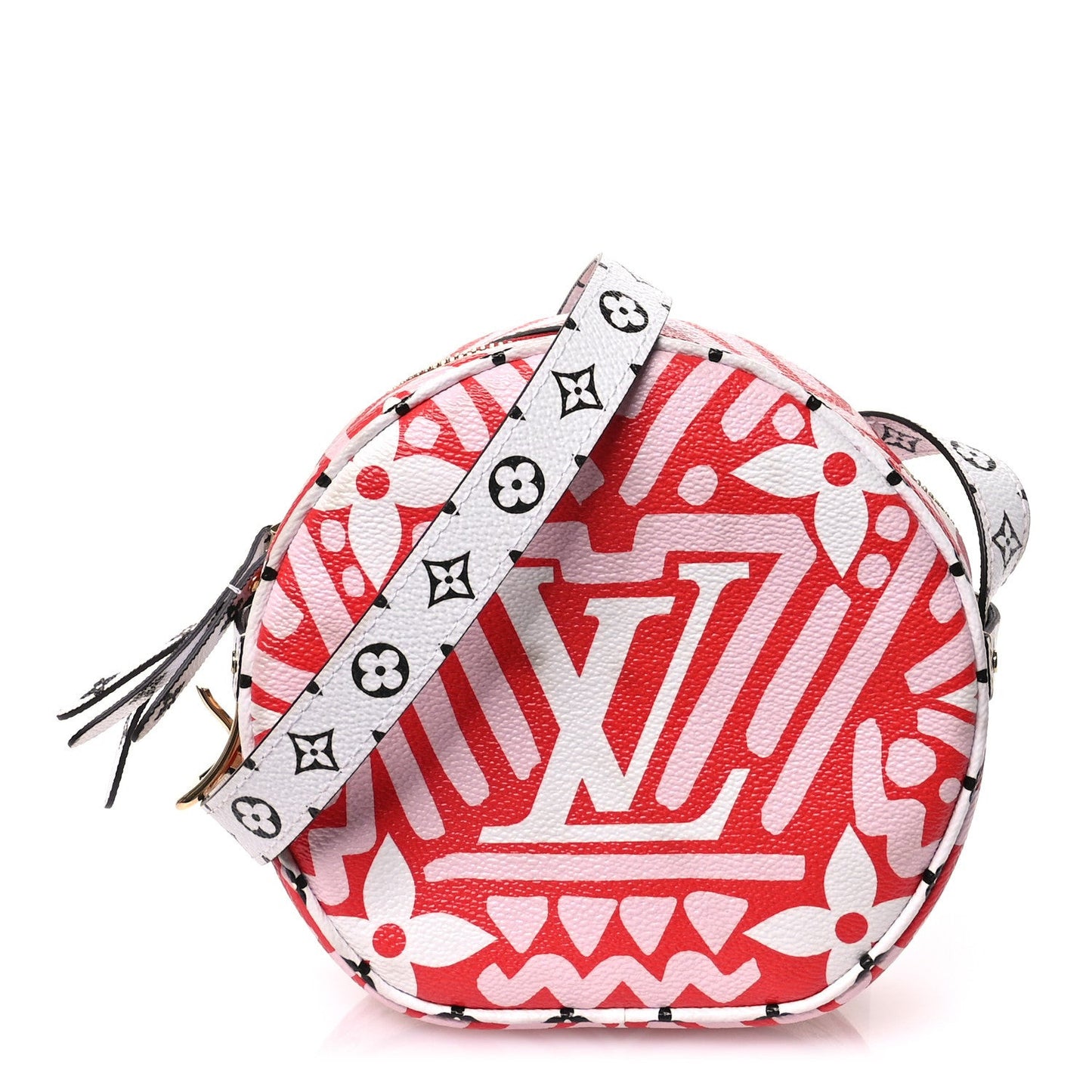 Monogram Giant Crafty Boite Chapeau Souple PM Rouge Rose Creme