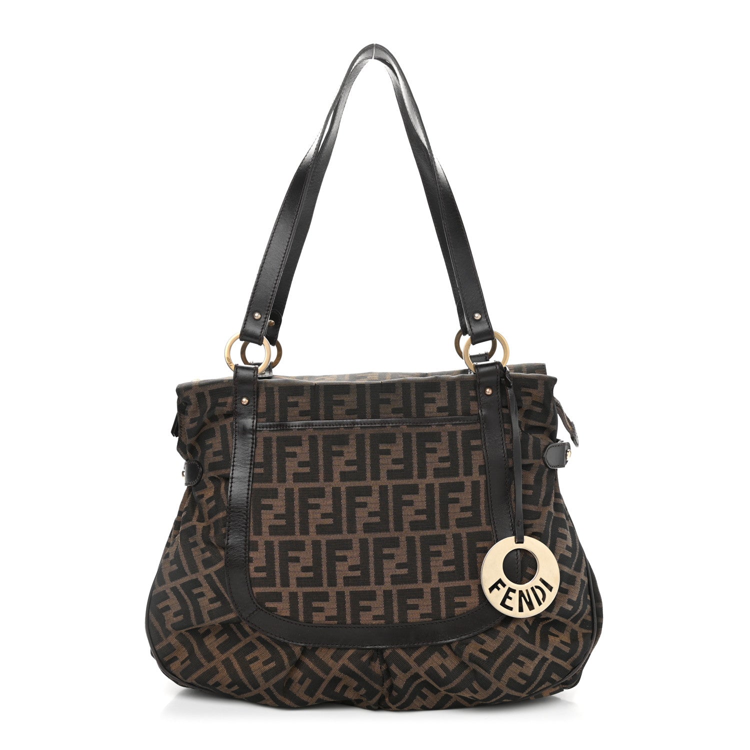 Fendi Zucca Large Chef Shopper Tote Tobacco 1 of 13
