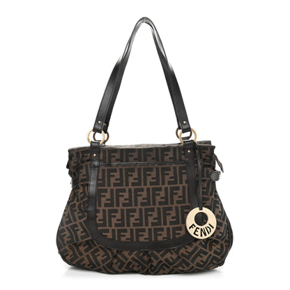 Fendi Zucca Large Chef Shopper Tote Tobacco 1 of 13
