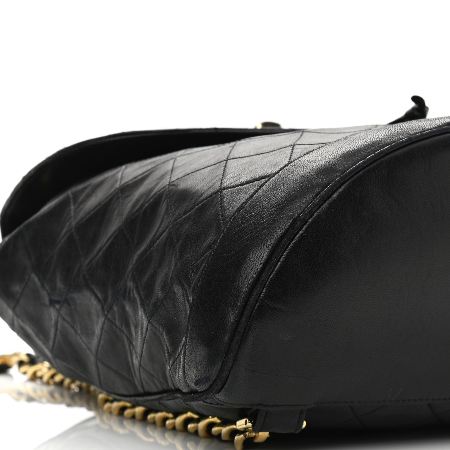 Lambskin Quilted Backpack Black