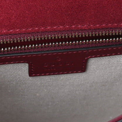Gucci Patent Blondie Medium Shoulder Bag  Rosso Ancora 5 of 8