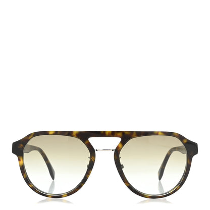 Fendi Acetate Aviator Diagonal Sunglasses FE40003U Havana 2 of 7