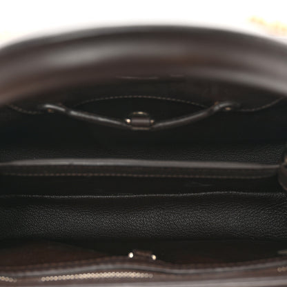 Louis Vuitton Mink Fur Capucines MM Dark Brown 6 of 9