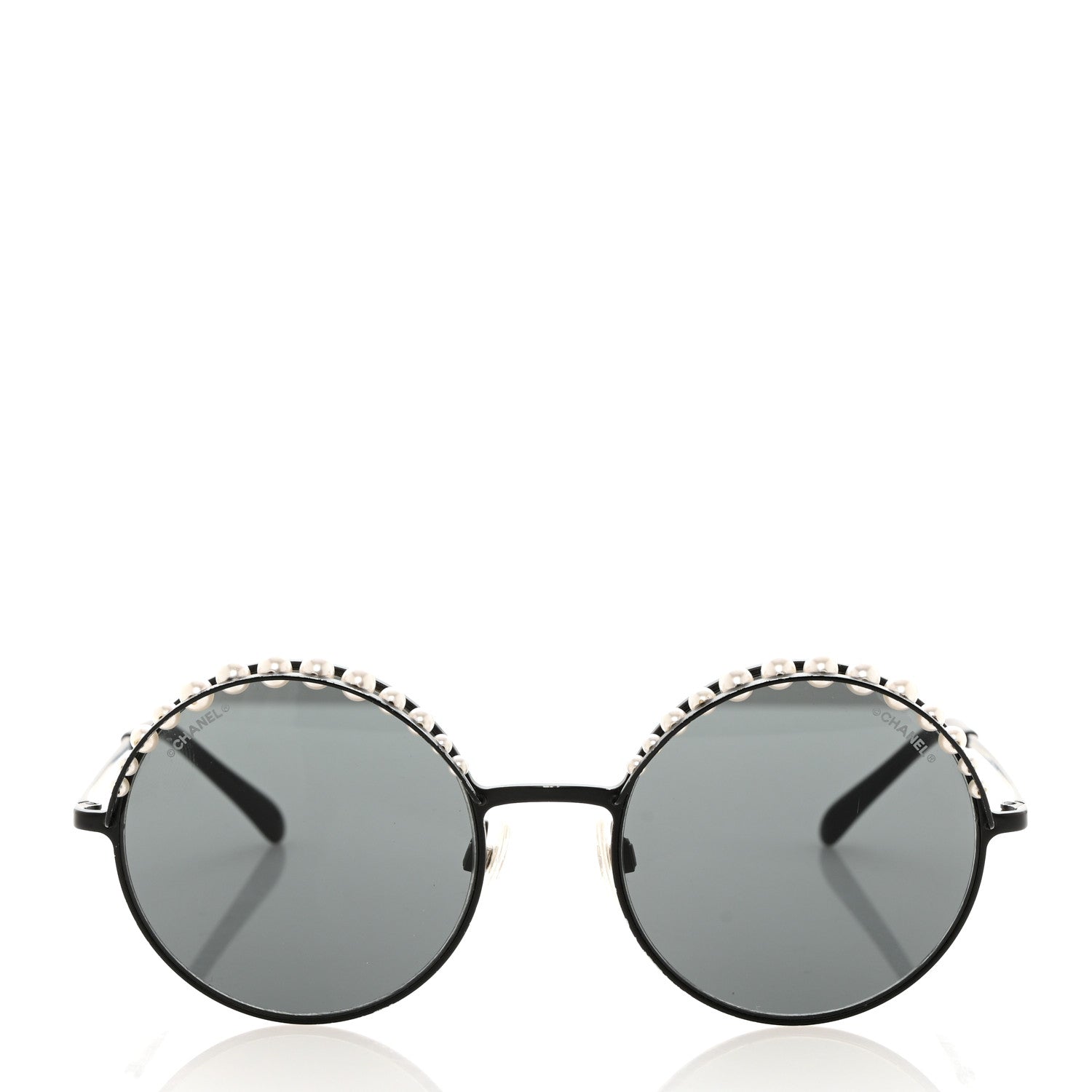 Chanel Pearl Round Sunglasses 4234-H Black 2 of 9