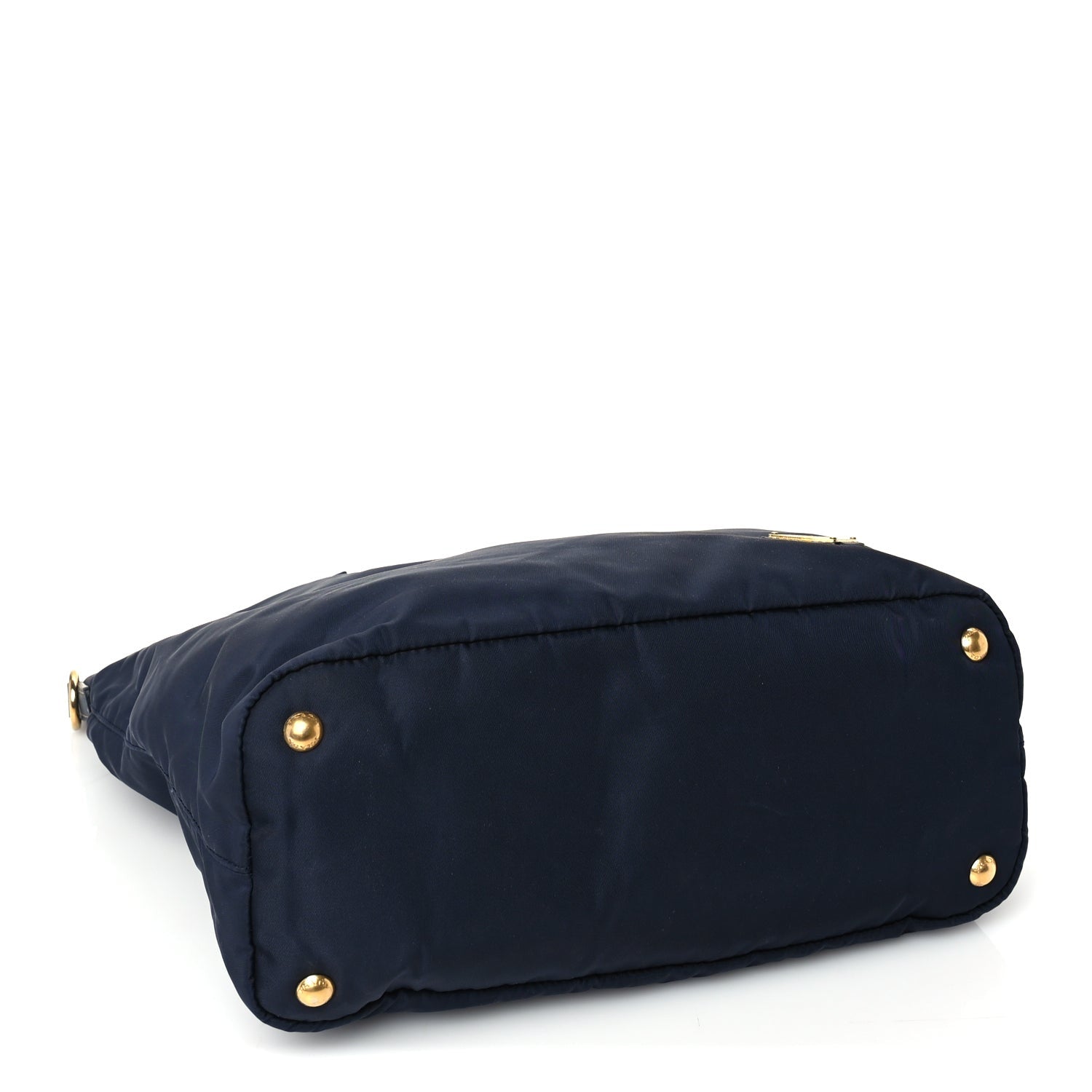 Prada Tessuto Nylon Saffiano Tote Bag Navy 3 of 8