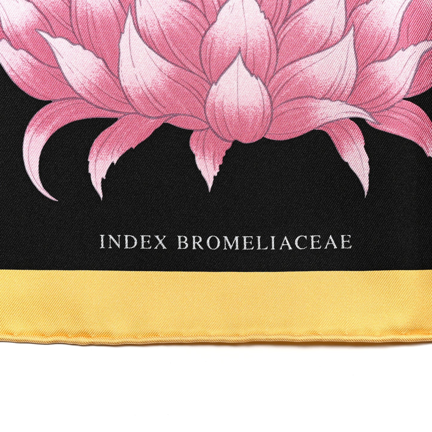 Silk Index Bromeliaceae Scarf 90 Black Vert Multicolor