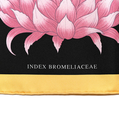 Hermes Silk Index Bromeliaceae Scarf 90 Black Vert Multicolor 5 of 6
