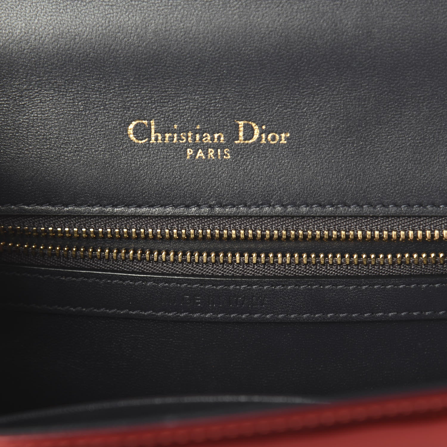 Christian Dior Metallic Patent Micro-Cannage Medium Diorama Flap Bag Red 6 of 8