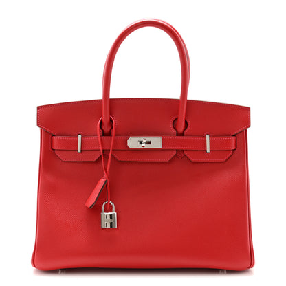 Hermes Epsom Birkin 30 Rouge Casaque 1 of 12