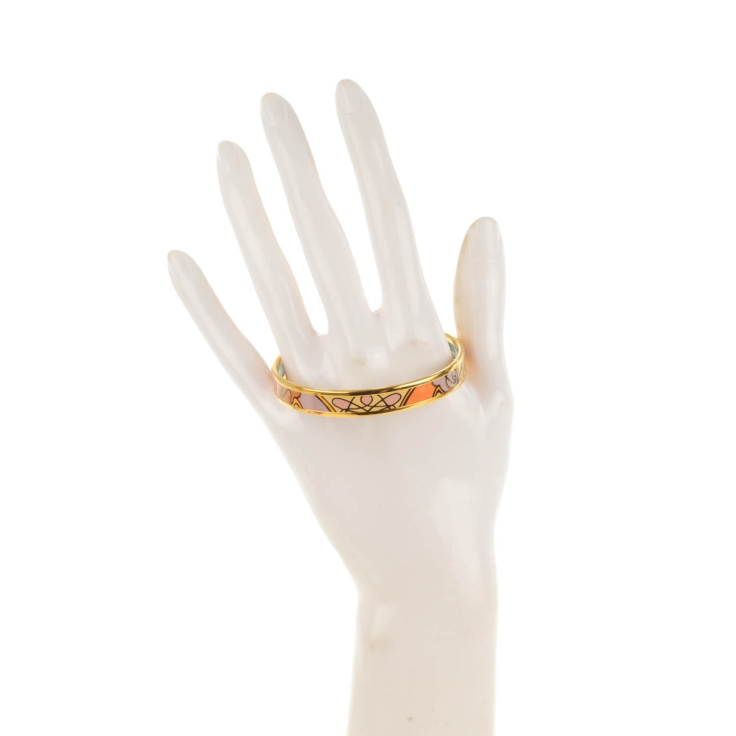 Enamel Printed Narrow Coup De Fouet Bracelet 62