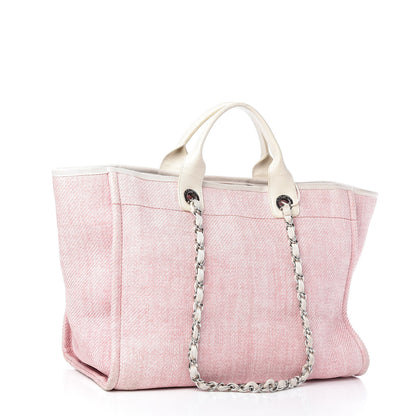 Chanel Canvas Large Deauville Tote Pink 3 of 9