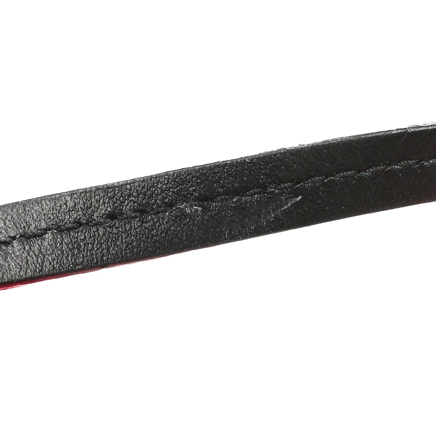 Denim Logo Wristlet Pouch Fuoco Red