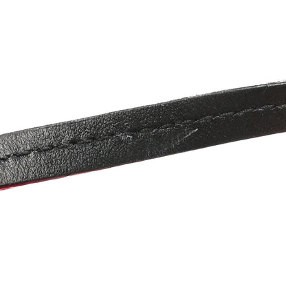 Prada Denim Logo Wristlet Pouch Fuoco Red 11 of 11