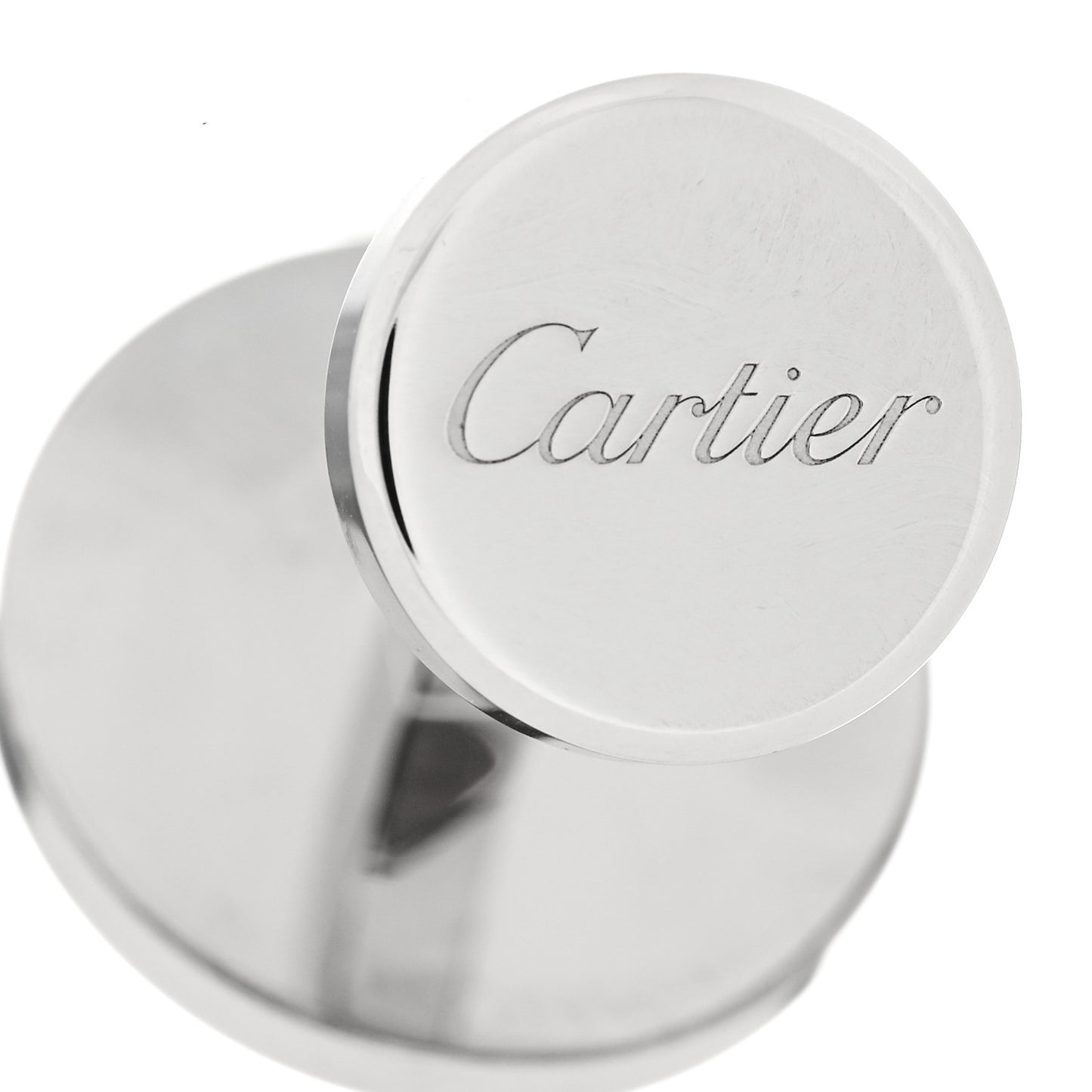 Sterling Silver Palladium Black Lacquer Panthere Cufflinks