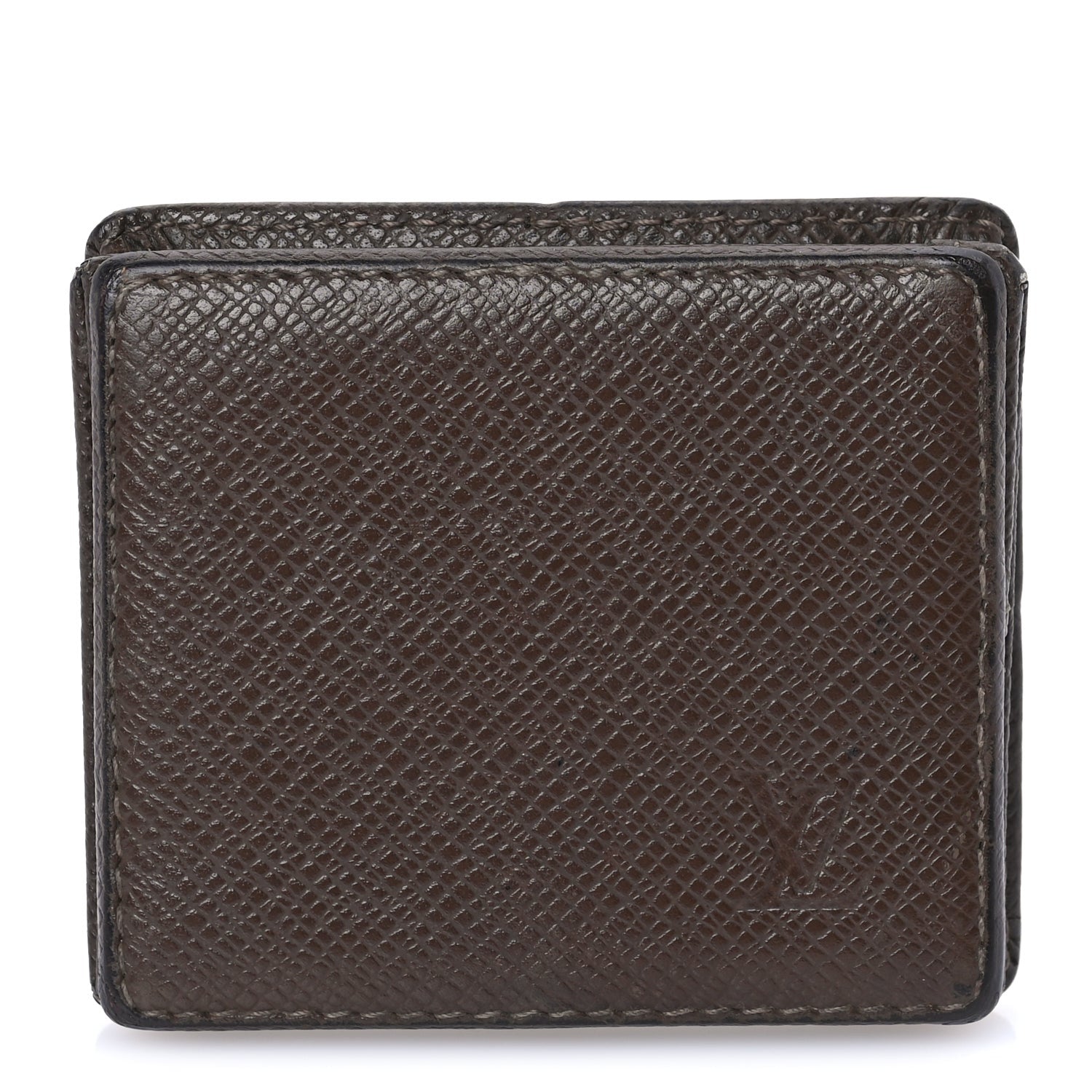 Louis Vuitton Taiga Porte-Monnaie Boite Coin Purse  Grizzli 3 of 6