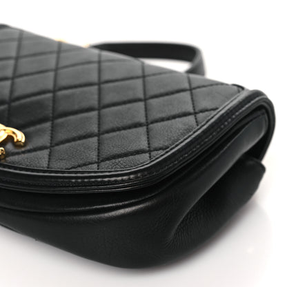 Chanel Calfskin Quilted Chain Handle Flap Black 10 of 10