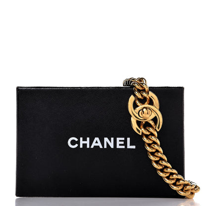 Chanel Chain Link CC Choker Necklace Gold 5 of 5