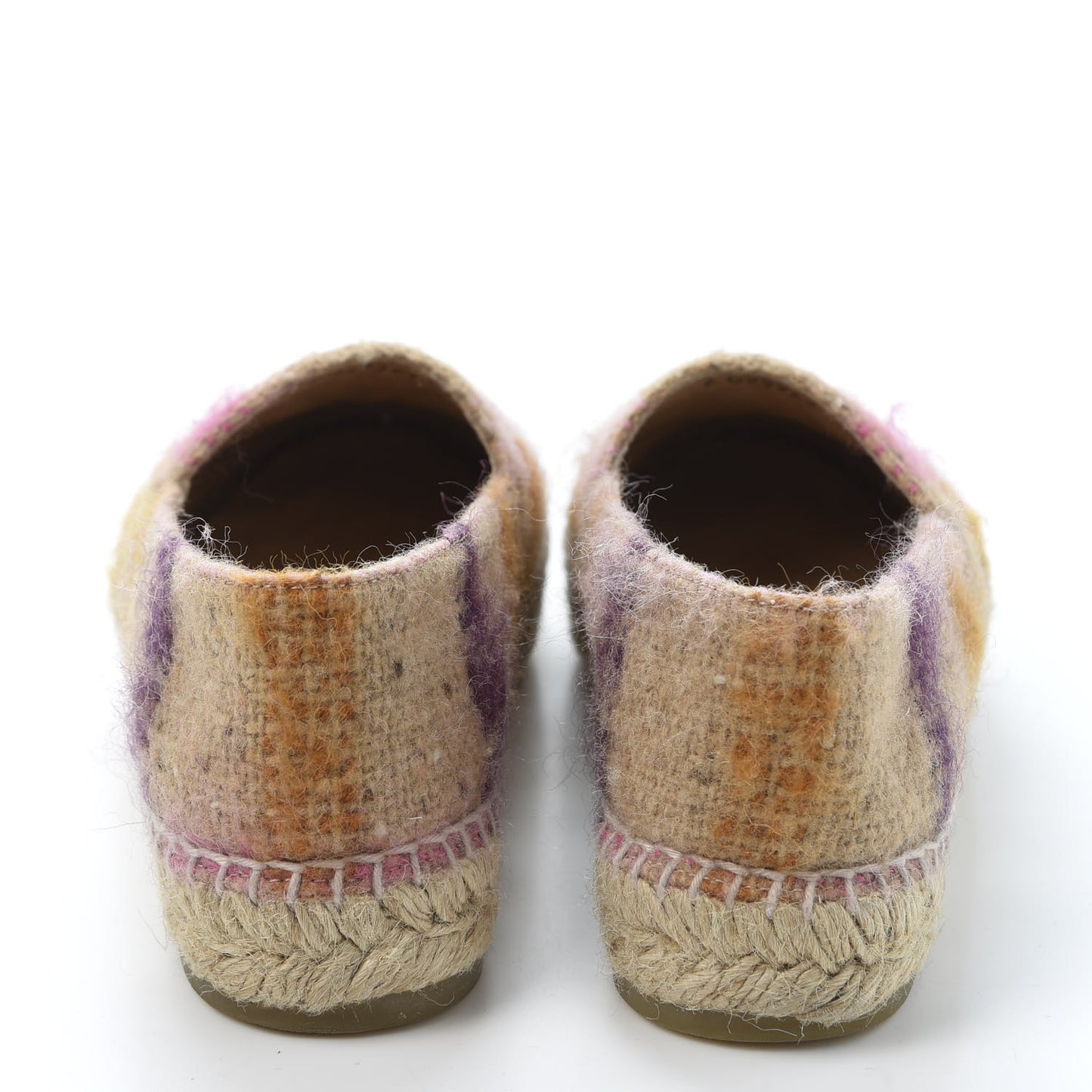 Tweed CC Espadrilles 37 Pink Multicolor