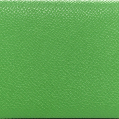 Hermes Epsom Verso Calvi Card Case Vert Yucca Celeste 8 of 8