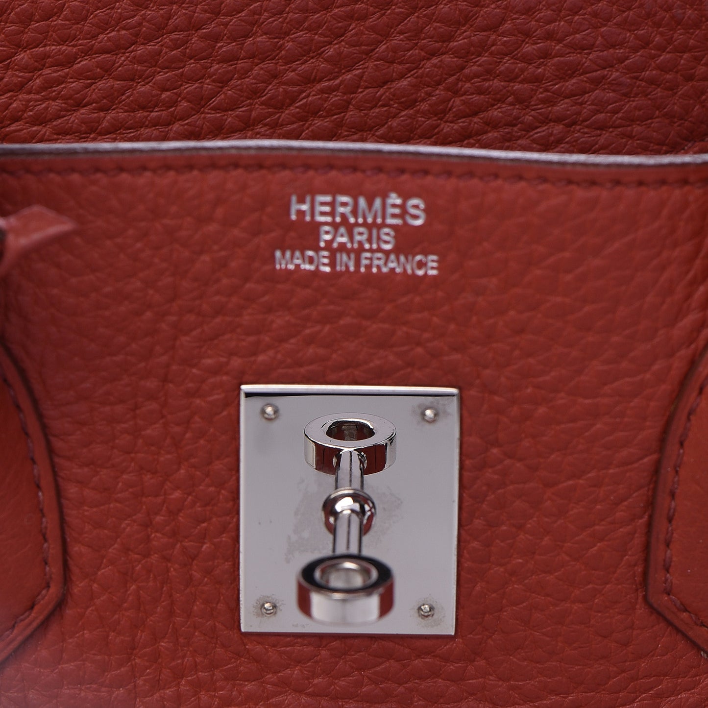 Taurillon Clemence Birkin 35 Rouge Venetian