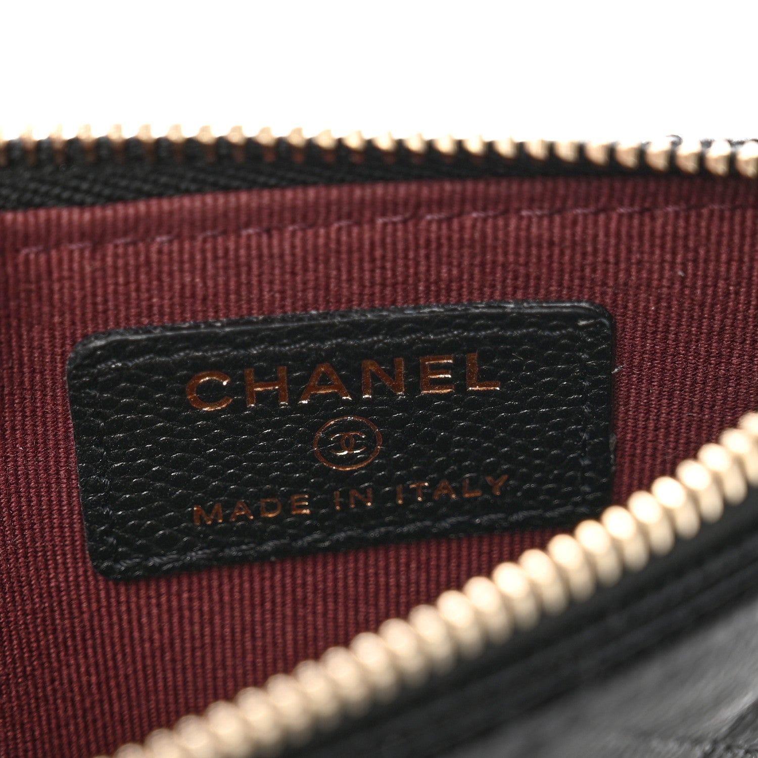 Chanel Caviar Quilted Flap Zip Card Holder Black 5 of 7