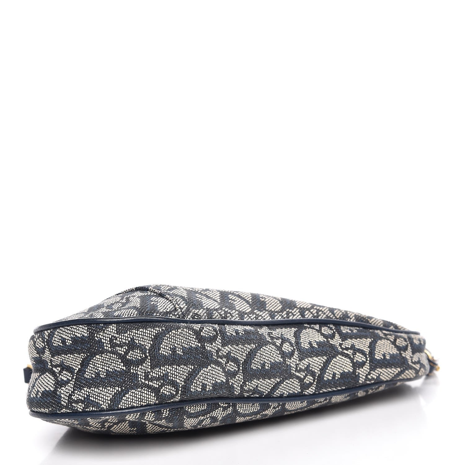 Christian Dior Monogram Mini Saddle Pochette Navy 4 of 8