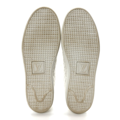 Louis Vuitton Calfskin Monogram Embossed Front Row Sneakers 40 White 6 of 10