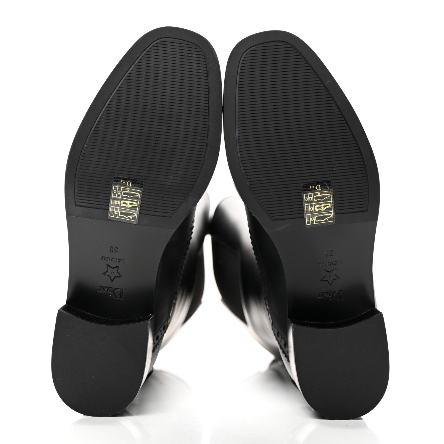 Christian Dior Calfskin D-Folk Boot 36 Black 5 of 9